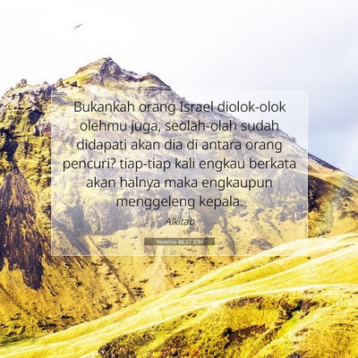 Yeremia 48:27 Ayat Alkitab Dijelaskan