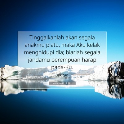 Yeremia 49:11 Ayat Alkitab Dijelaskan