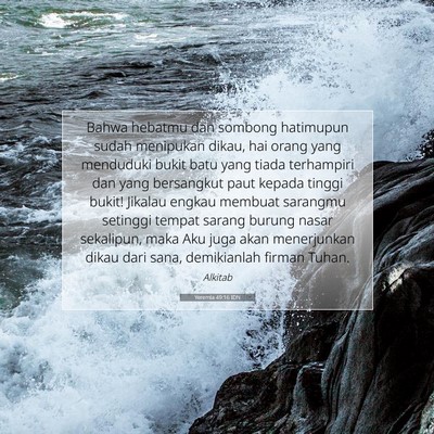Yeremia 49:16 IDN Gambar Ayat Alkitab