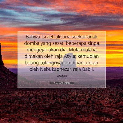 Yeremia 50:17 Ayat Alkitab Dijelaskan