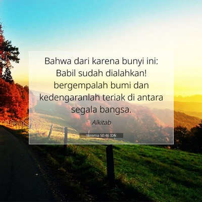 Yeremia 50:46 IDN Gambar Ayat Alkitab