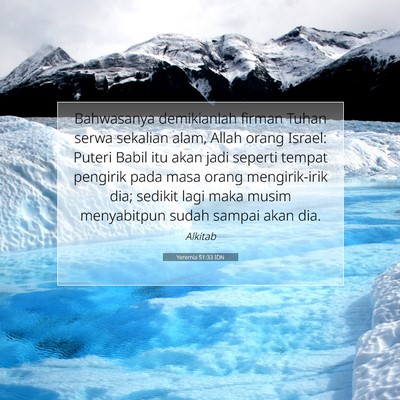 Yeremia 51:33 Ayat Alkitab Dijelaskan