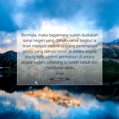 Ratapan 1:1 Ayat Alkitab Dijelaskan
