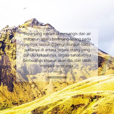 Ratapan 1:2 Ayat Alkitab Dijelaskan