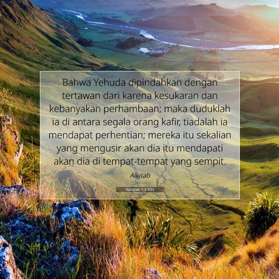 Ratapan 1:3 Ayat Alkitab Dijelaskan