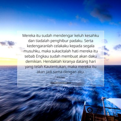 Ratapan 1:21 Ayat Alkitab Dijelaskan