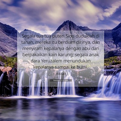 Ratapan 2:10 IDN Gambar Ayat Alkitab