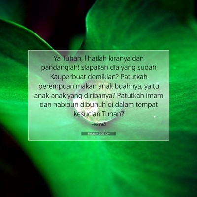 Ratapan 2:20 IDN Gambar Ayat Alkitab