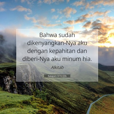 Ratapan 3:15 IDN Gambar Ayat Alkitab