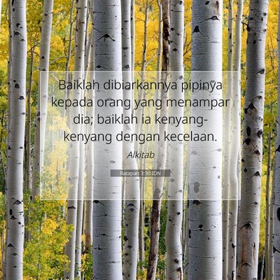 Ratapan 3:30 IDN Gambar Ayat Alkitab