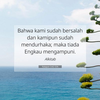 Ratapan 3:42 IDN Gambar Ayat Alkitab