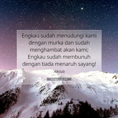Ratapan 3:43 IDN Gambar Ayat Alkitab