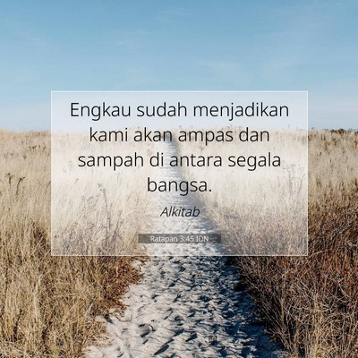 Ratapan 3:45 Ayat Alkitab Dijelaskan