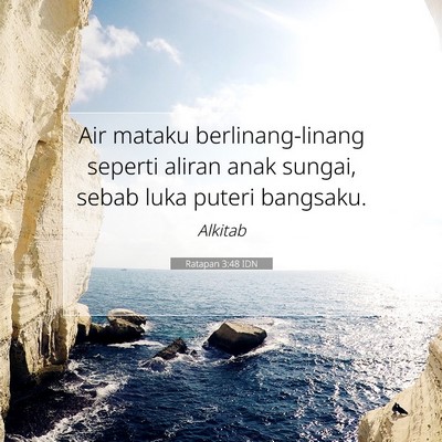 Ratapan 3:48 IDN Gambar Ayat Alkitab