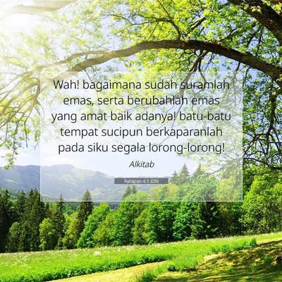 Ratapan 4:1 IDN Gambar Ayat Alkitab