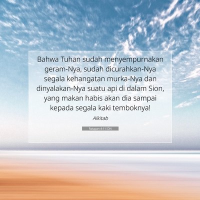 Ratapan 4:11 IDN Gambar Ayat Alkitab
