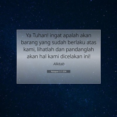 Ratapan 5:1 IDN Gambar Ayat Alkitab