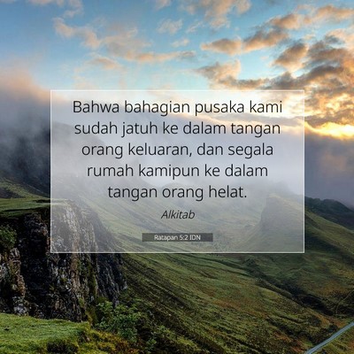 Ratapan 5:2 Ayat Alkitab Dijelaskan