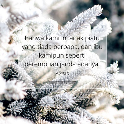Ratapan 5:3 Ayat Alkitab Dijelaskan