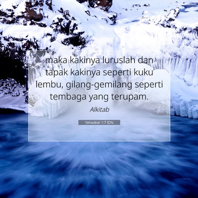 Yehezkiel 1:7 Ayat Alkitab Dijelaskan