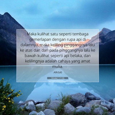 Yehezkiel 1:27 Ayat Alkitab Dijelaskan