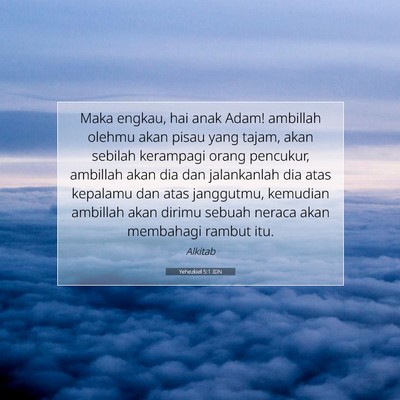 Yehezkiel 5:1 Ayat Alkitab Dijelaskan
