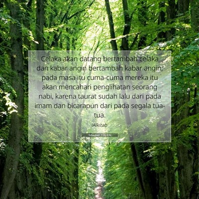 Yehezkiel 7:26 Ayat Alkitab Dijelaskan