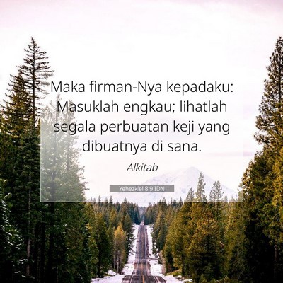 Yehezkiel 8:9 IDN Gambar Ayat Alkitab