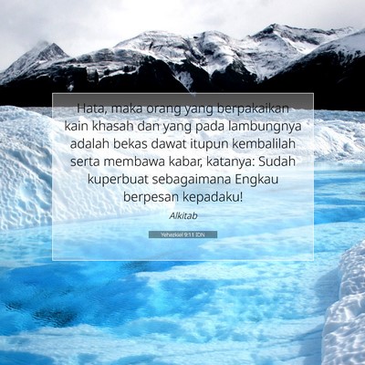 Yehezkiel 9:11 Ayat Alkitab Dijelaskan