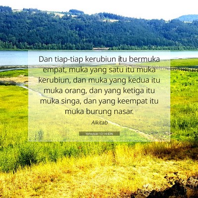 Yehezkiel 10:14 IDN Gambar Ayat Alkitab