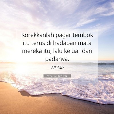 Yehezkiel 12:5 Ayat Alkitab Dijelaskan