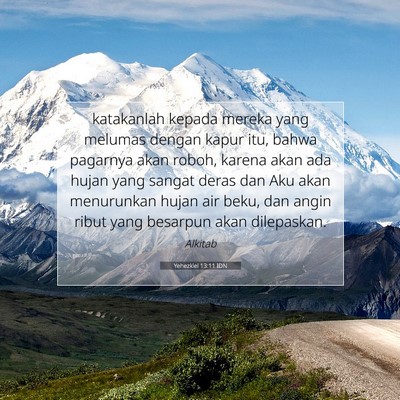 Yehezkiel 13:11 Ayat Alkitab Dijelaskan