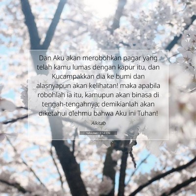 Yehezkiel 13:14 IDN Gambar Ayat Alkitab