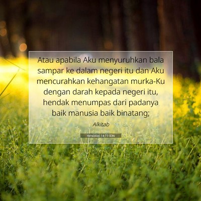 Yehezkiel 14:19 Ayat Alkitab Dijelaskan