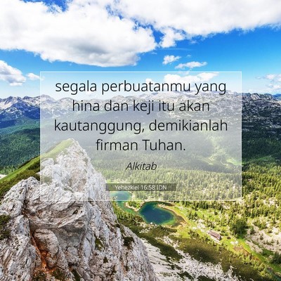 Yehezkiel 16:58 Ayat Alkitab Dijelaskan