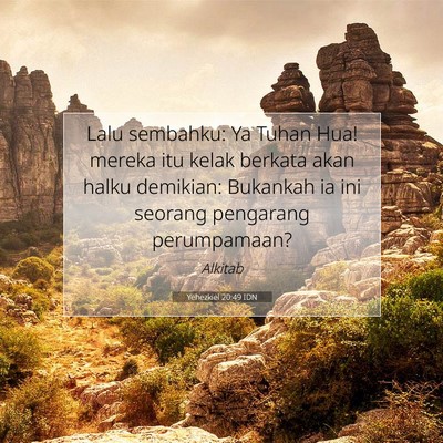 Yehezkiel 20:49 Ayat Alkitab Dijelaskan