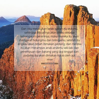 Yehezkiel 23:25 Ayat Alkitab Dijelaskan