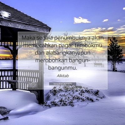 Yehezkiel 26:9 Ayat Alkitab Dijelaskan