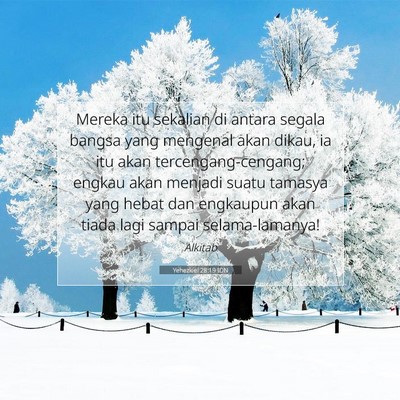 Yehezkiel 28:19 Ayat Alkitab Dijelaskan