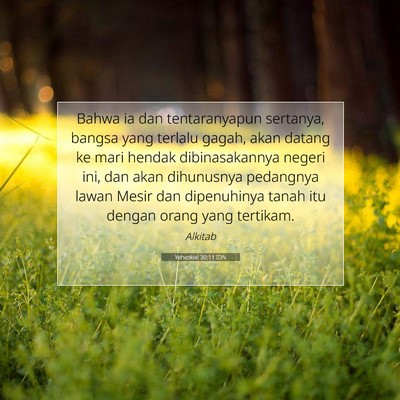 Yehezkiel 30:11 Ayat Alkitab Dijelaskan