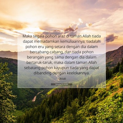 Yehezkiel 31:8 Ayat Alkitab Dijelaskan