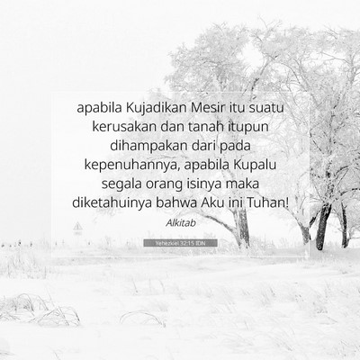 Yehezkiel 32:15 Ayat Alkitab Dijelaskan