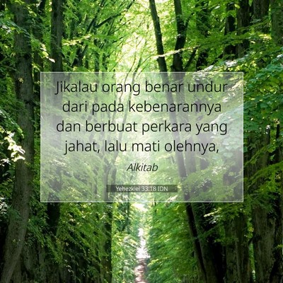 Yehezkiel 33:18 Ayat Alkitab Dijelaskan