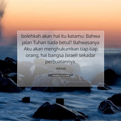 Yehezkiel 33:20 Ayat Alkitab Dijelaskan