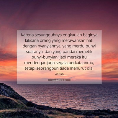 Yehezkiel 33:32 Ayat Alkitab Dijelaskan