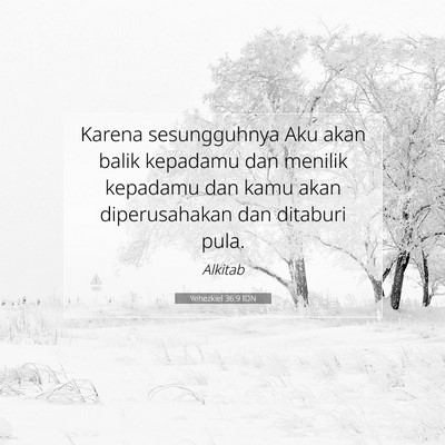 Yehezkiel 36:9 IDN Gambar Ayat Alkitab