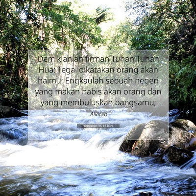 Yehezkiel 36:13 Ayat Alkitab Dijelaskan