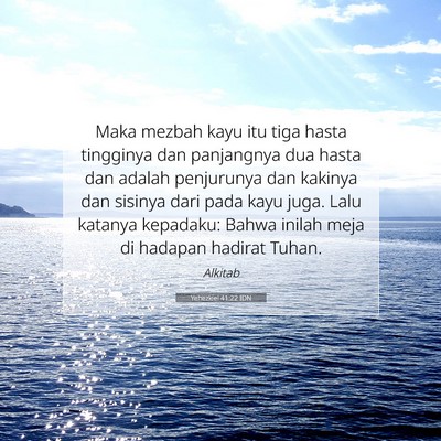 Yehezkiel 41:22 IDN Gambar Ayat Alkitab