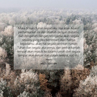 Yehezkiel 44:5 Ayat Alkitab Dijelaskan