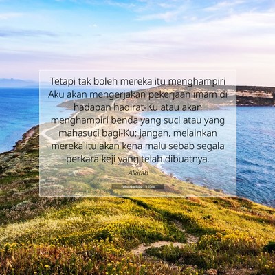 Yehezkiel 44:13 Ayat Alkitab Dijelaskan